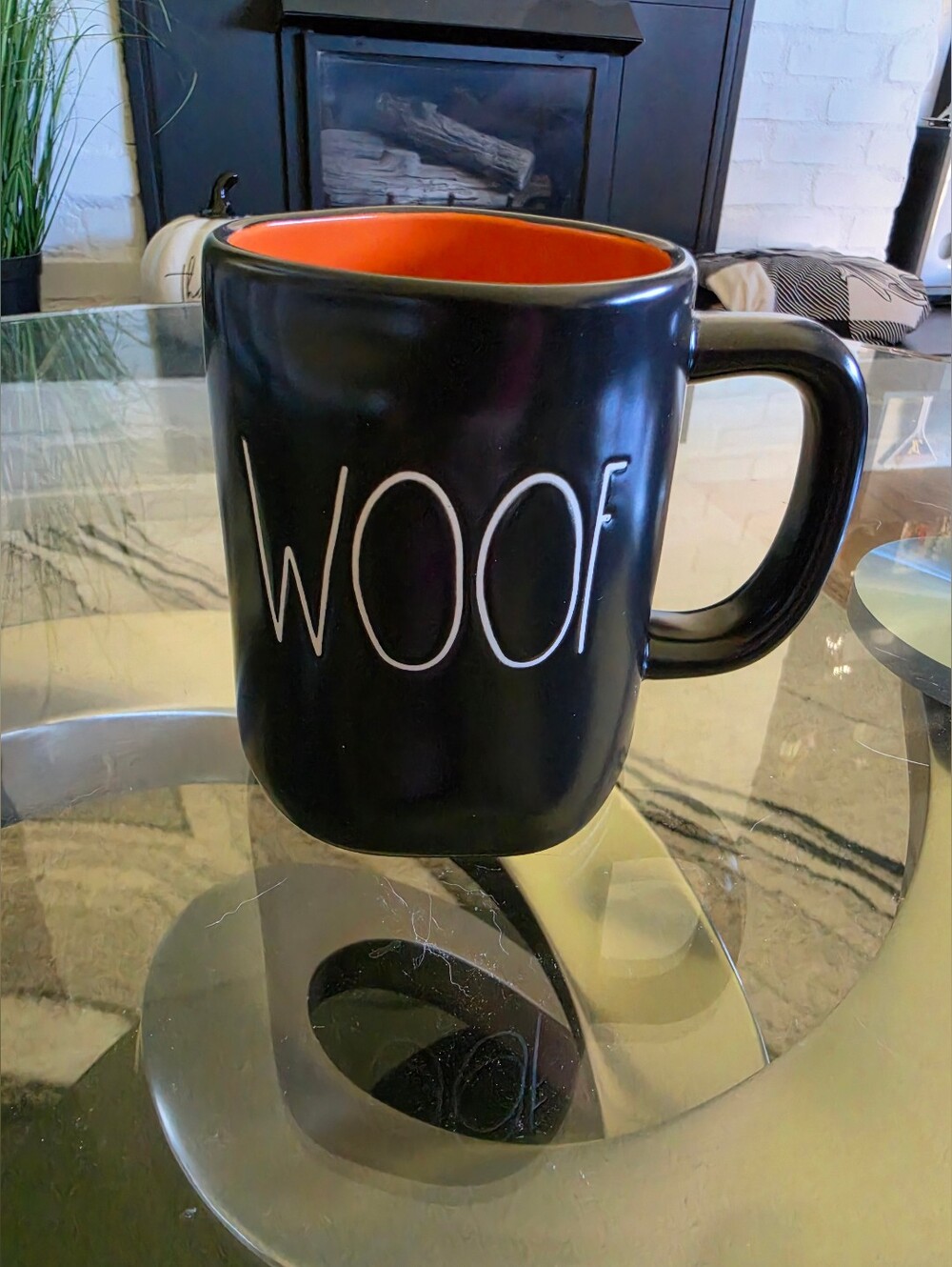 Rae Dunn "Woof" Mug